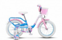 Детский велосипед Stels Pilot-190 16" V030 Белый розовый голубой 2022 - магазин СпортДоставка. Спортивные товары интернет магазин в Барнауле 