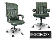 Офисное массажное кресло EGO BOSS EG1001 Малахит в комплектации ELITE натуральная кожа - магазин СпортДоставка. Спортивные товары интернет магазин в Барнауле 